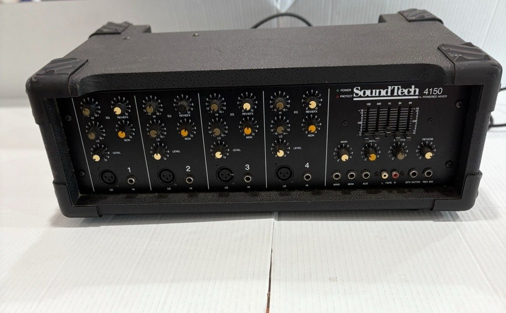 SoundTech 4150 Powered Audio Mixer 4 Channel