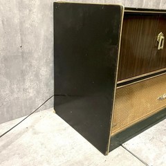 Vintage Toshiba Fs-4500 Vacuum Tube Radio Large Showa Retro Antique Am/fm