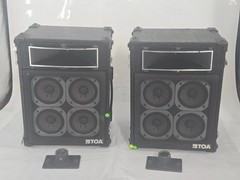 TOA RS-20 PA speakers 400 watts – Stage Monitor Speakers..One of the 8 is damage