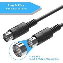 MIDI to USB Interface Compatible with USB Type-C MIDI Cable with Input&Output…