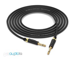 Mogami 2524 Instrument Cable | Neutrik Gold 1/4″ TS | White Boots | 35 Feet