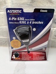 ASTATIC 636L CLASSIC CB Ham Radio Microphone 4 Pin mic NEW BLISTER PACKAGE