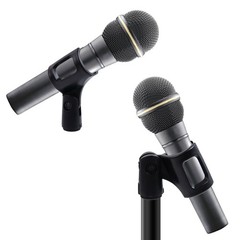 4Pcs Microphone Clip Rubber Flexible Mic Holder Handheld Wireless Mic