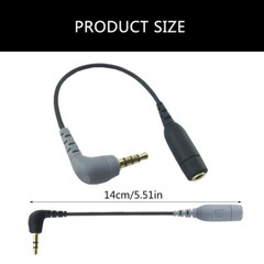 Microphone Adapter Cable Adaptor 3.5mm TRRS to Connectors for SC3/SC4