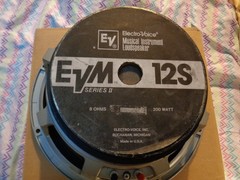 Electro-Voice EVM12 12 inch Guitar Speaker- Black EV
