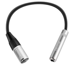 Devinal XLR Male to 1/4 Female calbe, 3 Pin Male to 6.35mm Socket Audio Cord, XL