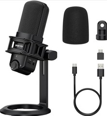 ZINGYOU USB Condenser Microphone for Desktop. ZY-UD2. Black.