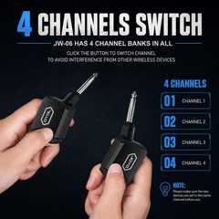 5.8Ghz Wireless Guitar Transmitter Receiver Guitar System with Charging for G…