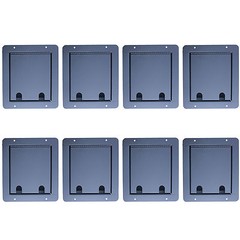 BULK PACK 8 recessed stage floor pocket box with 6 female XLR connectors jacks