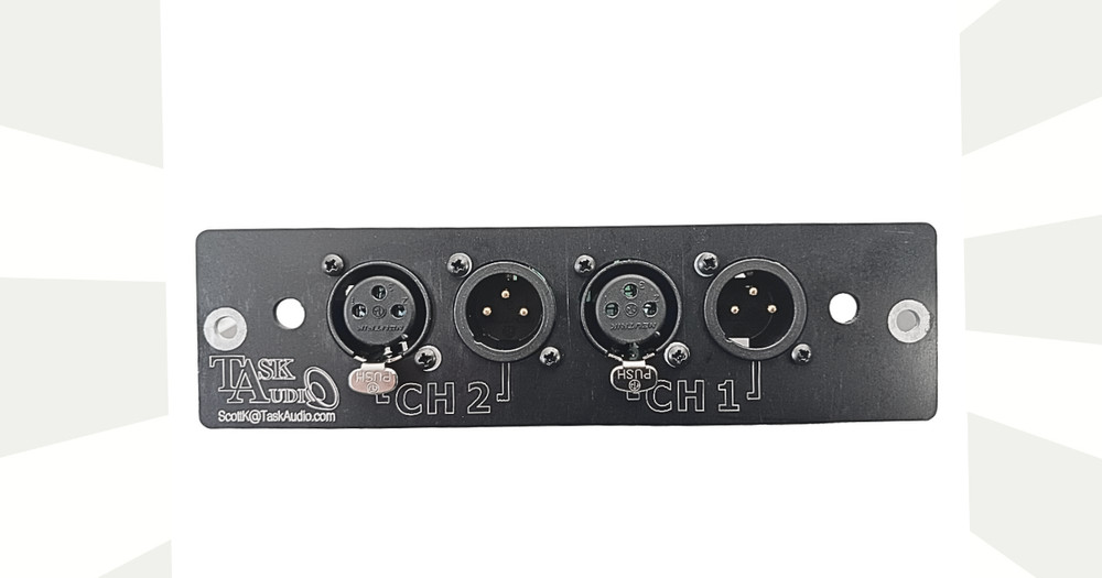 Crown PIP Card XLR In/Out 2nd Generation Com-Tech 210, 410, 810, 1610 Compatible
