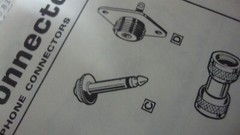 Switchcraft # 44standard mic connector adapter to 1/4″ plug