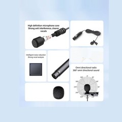 Clip On Lavalier Microphone For Speech Recording And Interviews Easy To Use