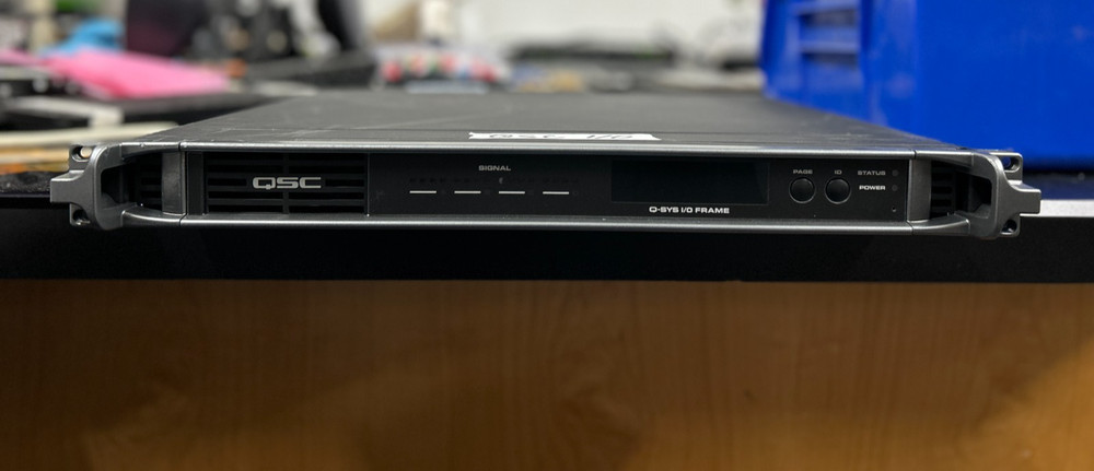 QSC Q-SYS I/O FRAME – Tested & Working – Free Shipping