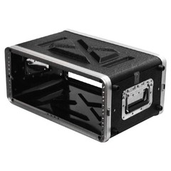 Seismic Audio – SALWR4M – Lightweight 4 Space Mid-Size ABS Rack Case – 4U PA DJ