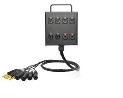 8-Ch Studio Wall Box | Mogami 2932 & Neutrik Gold Connectors | Standard | 65 Ft