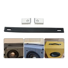 1Pc Flight Case Black Handle Silver Ends For Speakers Musical Instrument Cases