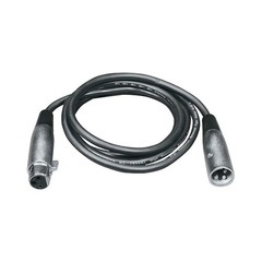 Lighting Accessories Package 25′ Male-Female DMX Cables (4 Pack) + Ties + Case