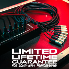 CableWorks By Gator Cases Backline Series 6×2 Drop Snake – 20 Feet, (6) Channel