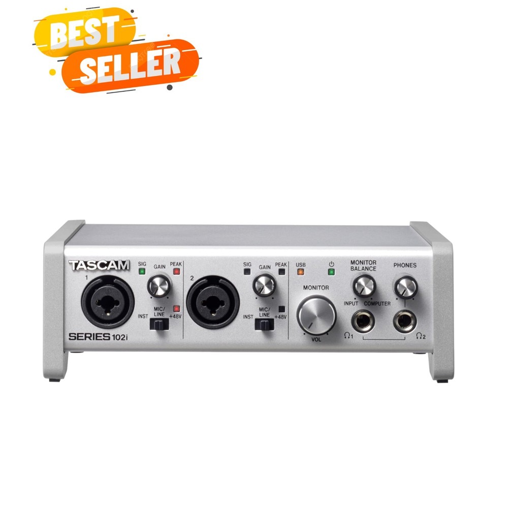 SERIES 102i 10 IN/2 OUT USB Audio Interface with MIDI, DAW Recording Software…