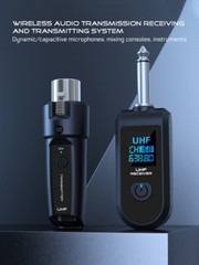 UHF Wireless Microphone Converter XLR Transmitter Receiver Microphone System NEW