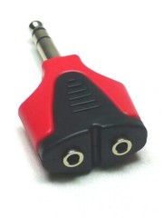 ZXPC Professional 2 x 3.5mm Stereo Jack to1 x 1/4″(6.3mm) Stereo Plug Adapter.