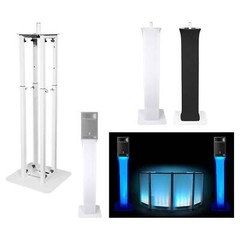 (1) Rockville White Adjustable Totem Stand For Yamaha MSR100 10″ Speaker
