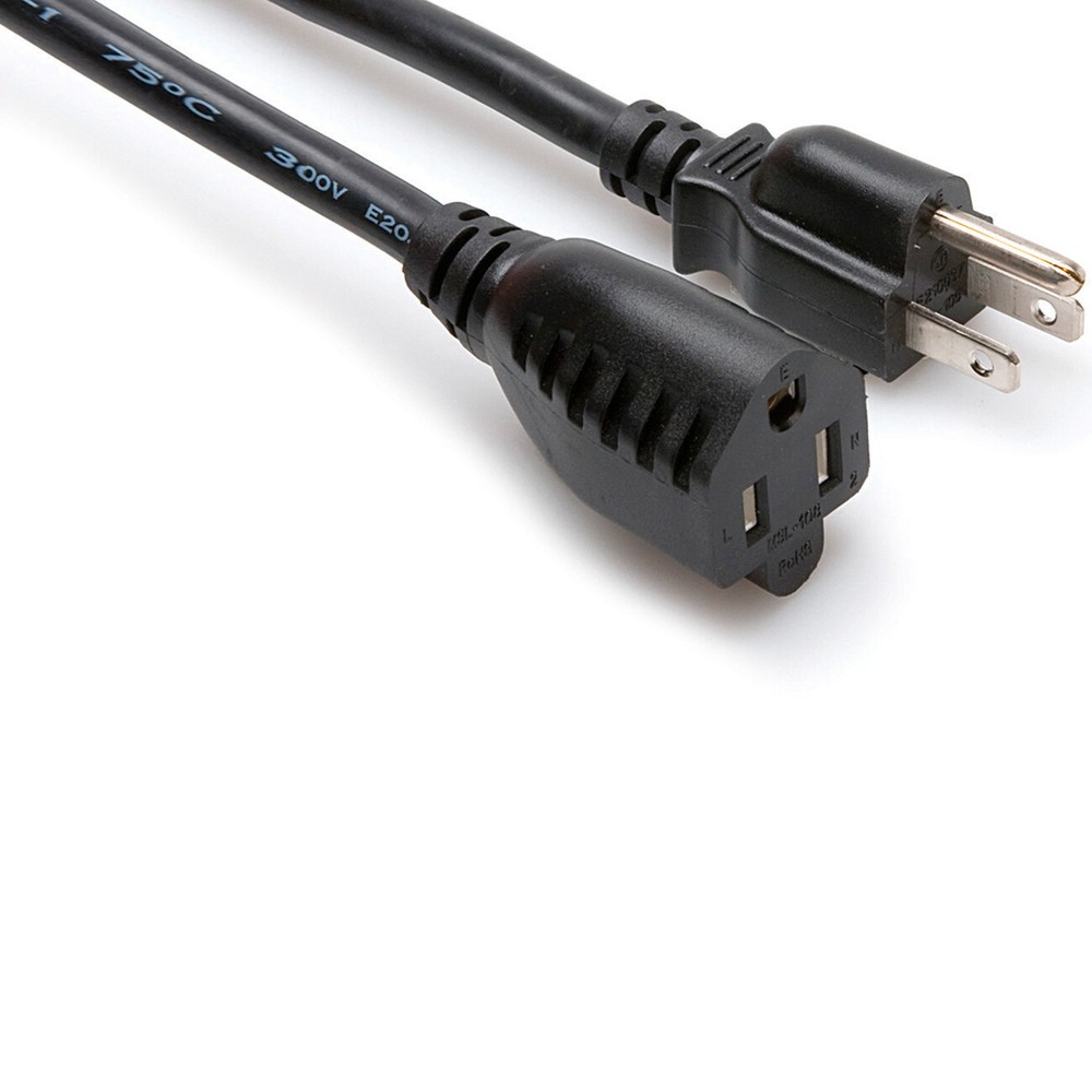 Mint Hosa PWX-4100 14 AWG Edison Pwr Exten. Cord NEMA 5-15R to NEMA 5-15P 100ft
