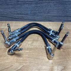 Set Of 4 Musician’s Gear Standard Instrument Patch Cable 6 in. Black MI06I