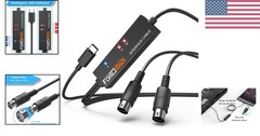 High-Speed MIDI to USB Converter – Plug & Play with LED Indicators for Easy Use