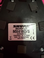 SHURE MX418D/S Microflex Desktop No Mic