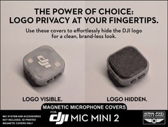 DJI Mic Mini 2 Magnetic Cover Plates with No Logo – 7 Colors