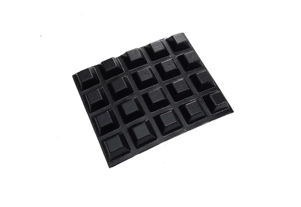 (20 PACK) 1/2″ Square Adhesive Back Feet sku# RB-.5-AB