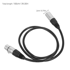 Microphone Cord: 7-pin XLR Male to Female Mic Cable 1m/3.28ft – Studio Audio
