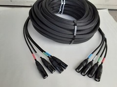 75 FT 4Channel CAT-6 Snake Tactical Shielded w/Neutrik Ethercon Digital Audio