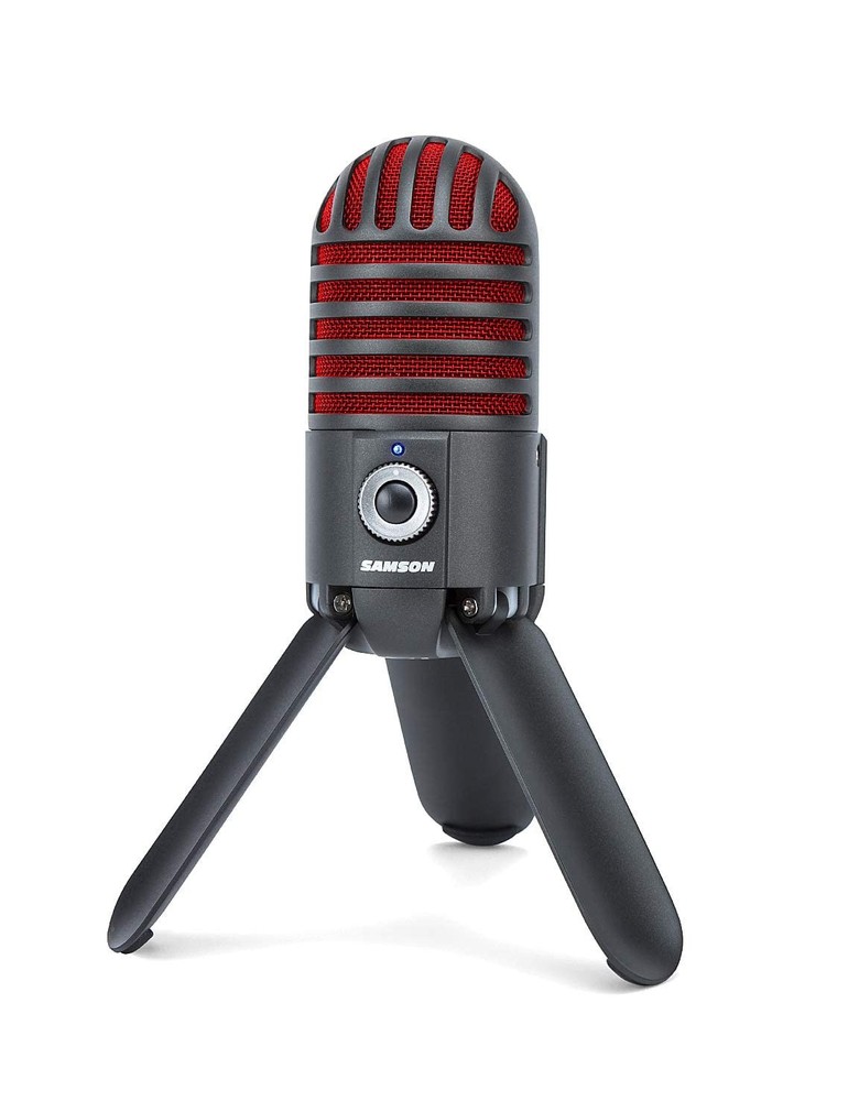 Samson Meteor Mic USB Studio Microphone, Titanium Black/Red – Limited Edition