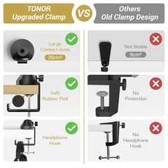 Microphone Boom Arm, Adjustable Microfono Stand Mic Arm with Extra-large Pop …