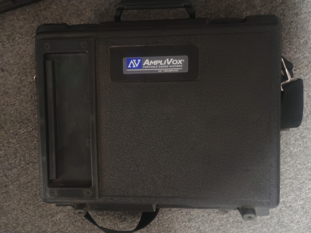 AmpliVox S222 Portable Amplifier 50W 2-Channel AM/FM 3.5mm Black