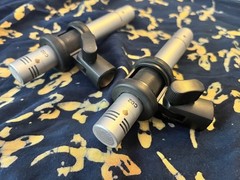 Samson C02 Small Diaphragm Condenser Microphone Pair Silver w/Sleeve Mounts