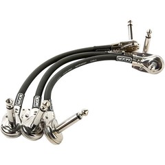 MXR Patch Cable 3-Pack 6 in 6 in. Black
