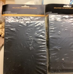 Acoustic Foam Isolation Pads for 6.5“-8“ Speakers – Reduces Vibrations