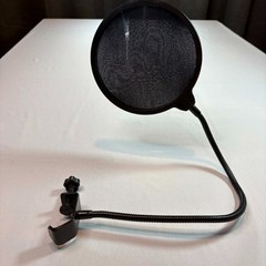 Studio Microphone Pop Filter Screen Flexible Gooseneck Clamp AS-IS Read Rip