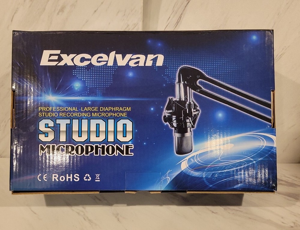 Excelvan Professional Studio Microphone Podcast Microphone – NIB