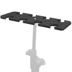 Multi Microphone Holder for Up to 8 Mics 3/8-16 Thread Aluminum Black