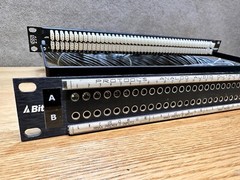 Bittree B96DC-FNLLS E3 / HLS 1RU Audio TT 2×48 Patch Panel Patchbay BLACK