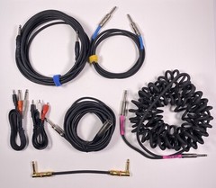 Audio Cable 1/4″ Lot Various Lengths For DJ Sound Booth Stage EUC