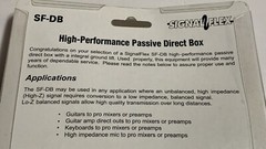 NIB Signal Flex SF-DB High-Performance Passive Pro Direct Box KMC Music
