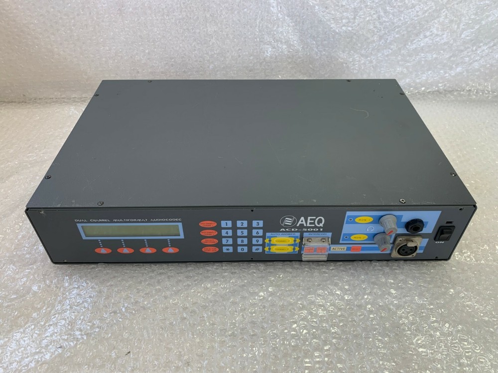 AEQ ACD-5001 Dual Multi-format Audio Codec Unit For Parts