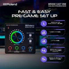 Roland BRIDGE CAST ONE BRC-ONE Dual Bus Gaming Streaming Mixer Black NEW Japan