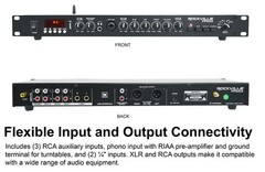 Rockville PPA53 Preamp Pro 1U Pre-Amplifier w/Bluetooth/USB/Computer Interface