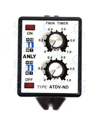 One Industrial Twin Dual Timer ATDV-ND 1M 10M 1H 10H AC110V AC220V ANLY Taiwan